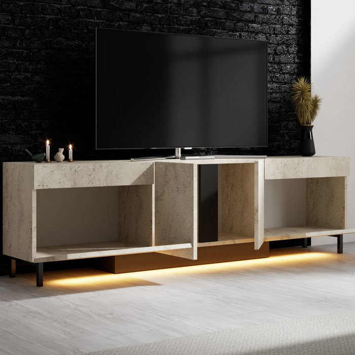 Hanah Home Soporte para TV Paris - Travertino Hanah Home Soporte para TV Paris - Travertino